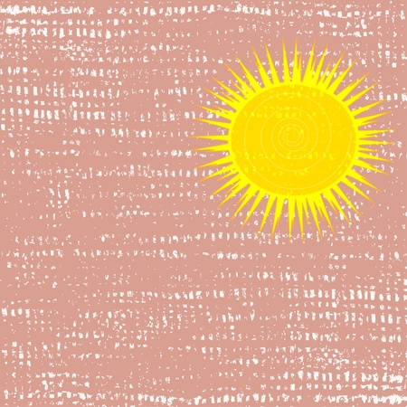 Background with hot summer sun and place for your textのイラスト素材