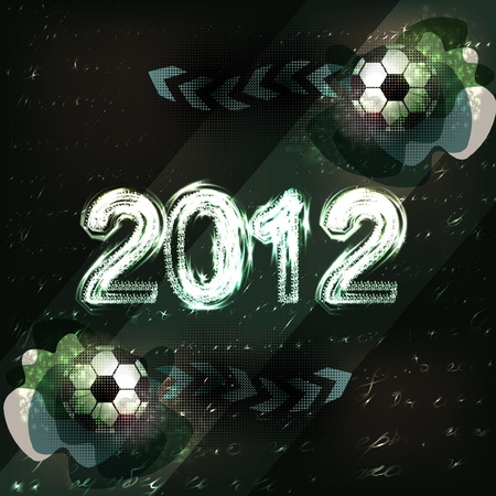 Abstract silhouette of footballer and soccer ball on white backgroundのイラスト素材