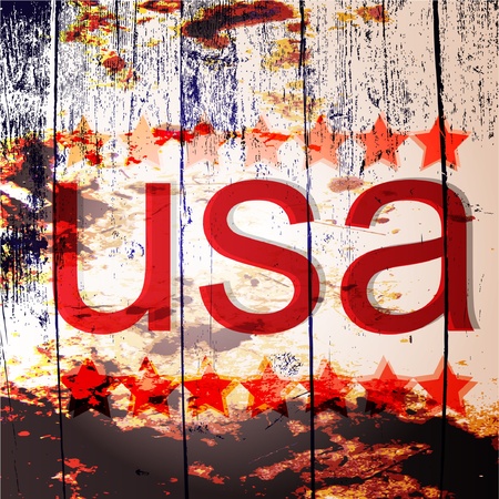 Set of vector flags of the USAのイラスト素材