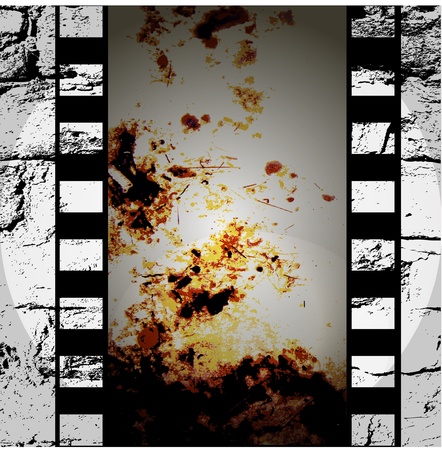 vector movie/photo film - illustration on gradient backgroundのイラスト素材