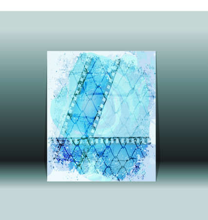 Presentation of flyer design content background. editable vector illustrationのイラスト素材