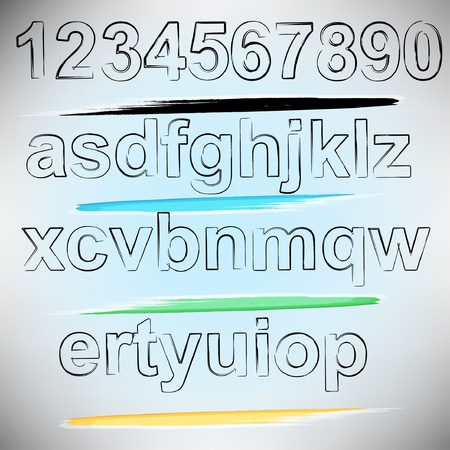 vector ABC lettersのイラスト素材