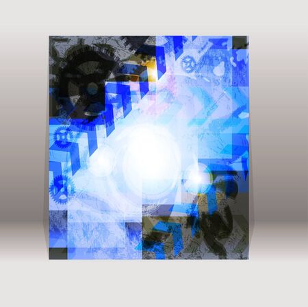 Technology Vector Flyer Design - EPS10 Backgroundのイラスト素材