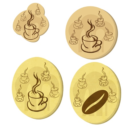 coffee cloudのイラスト素材