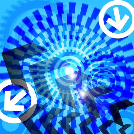 Arrow abstract vector background のイラスト素材
