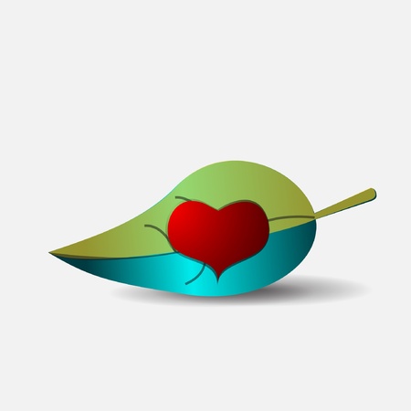 abstract heart iconのイラスト素材