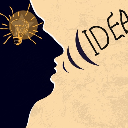 concept bulb drawingのイラスト素材