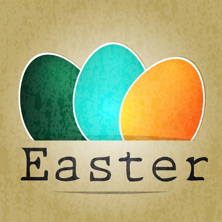 Paper easter eggのイラスト素材