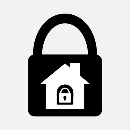Lock house iconのイラスト素材