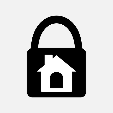 Lock house iconのイラスト素材