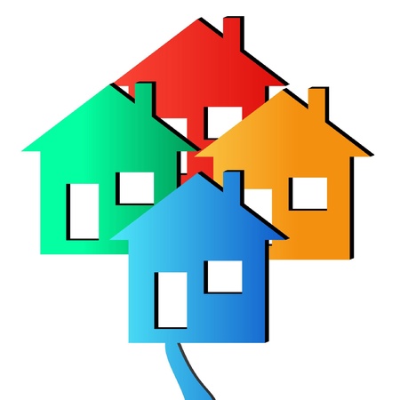 3D Housesのイラスト素材