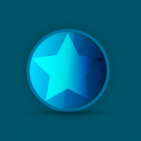 blue star icon on blueのイラスト素材