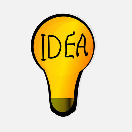 light bulb ideaのイラスト素材