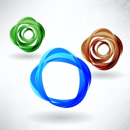 Business abstract iconsのイラスト素材