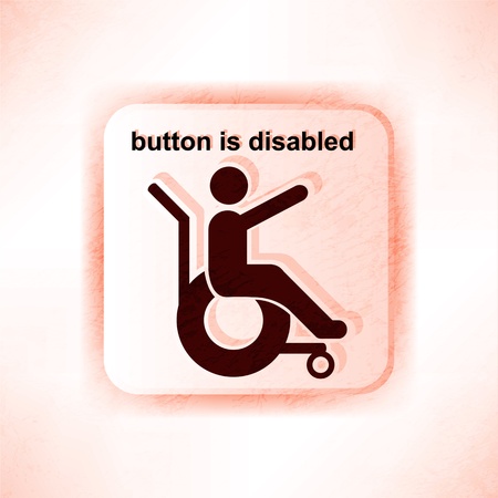 disabled person signのイラスト素材