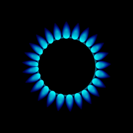 vector flames of gasの写真素材