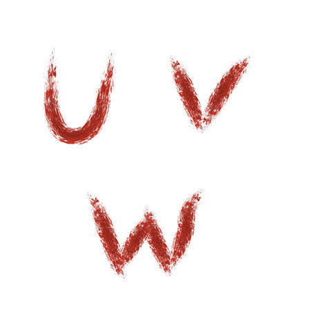 Vector illustration drawn by hand letter の写真素材