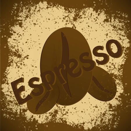 vintage coffee Espresso backgroundのイラスト素材