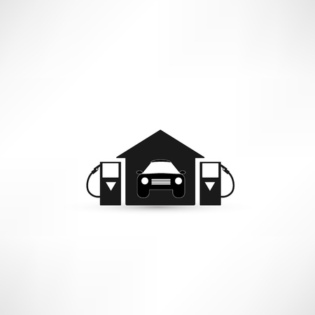 White Gas Tank Illustrationのイラスト素材