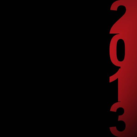 Happy new year 2013のイラスト素材