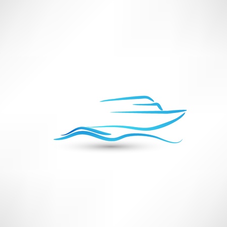 Yacht Iconのイラスト素材