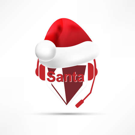 Santa Customer Service . Isolatedのイラスト素材