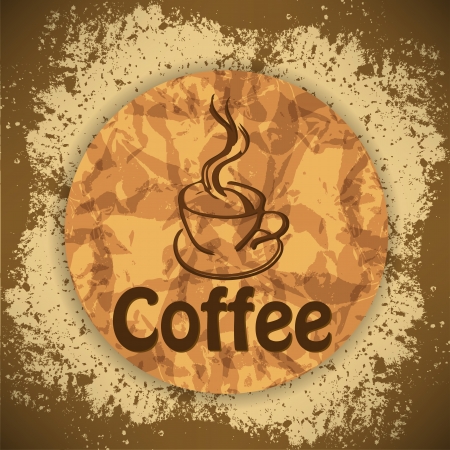 vintage coffee backgroundのイラスト素材