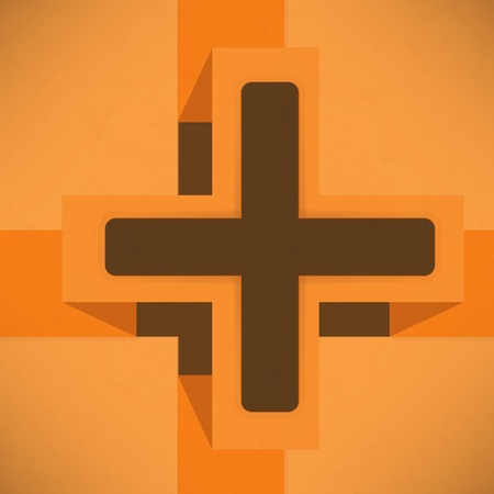 Abstract background with cross  origami effects.のイラスト素材