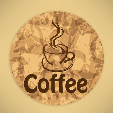 vintage coffee backgroundのイラスト素材