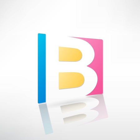 Abstract icon based on the letterのイラスト素材