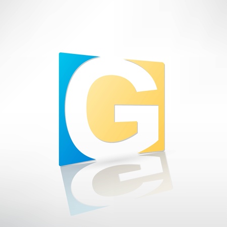 Abstract icon based on the letterのイラスト素材