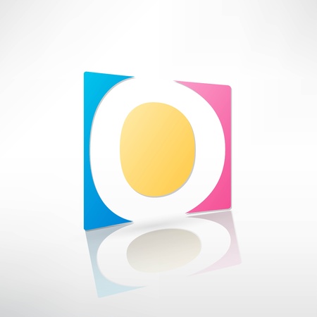 Abstract icon based on the letterのイラスト素材
