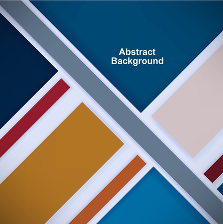 Retro background with colored squares and stripesのイラスト素材