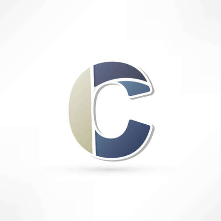 Abstract icon based on the letterのイラスト素材