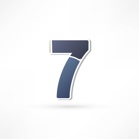 Abstract icon based on the numberのイラスト素材