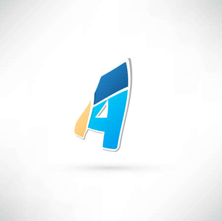 Abstract icon based on the letterのイラスト素材
