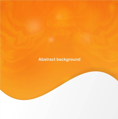 Abstract orange cover with smooth linesのイラスト素材