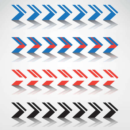 vector arrows setのイラスト素材