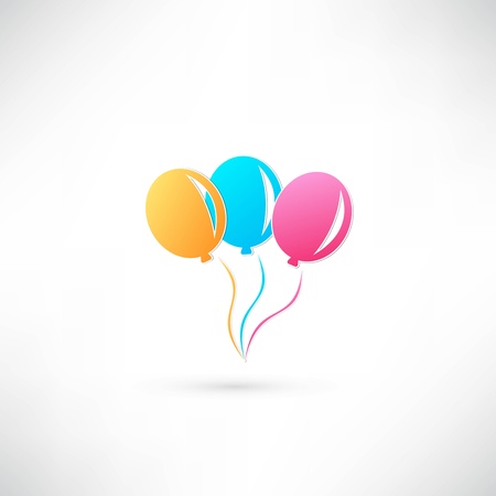 balloon iconのイラスト素材