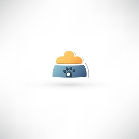 dog bowl iconのイラスト素材