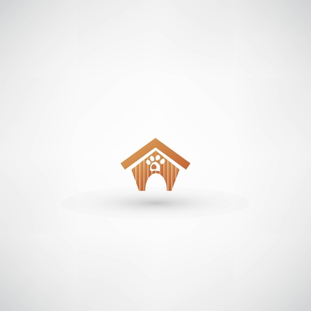 dog house signのイラスト素材