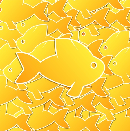 goldfish backgroundのイラスト素材