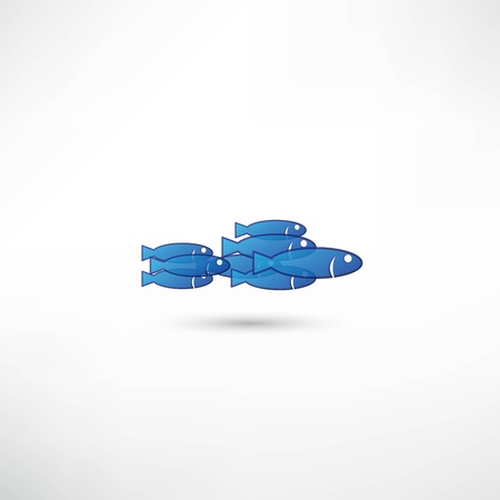 Fish Iconのイラスト素材