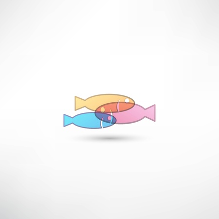 Fish Iconのイラスト素材
