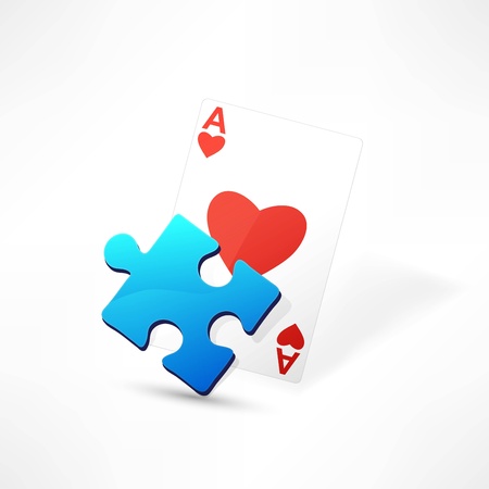 Hearts playing cardのイラスト素材