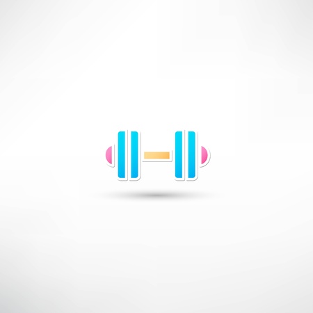 dumbbell iconのイラスト素材