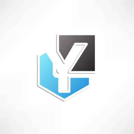 Abstract icon based on the letterのイラスト素材