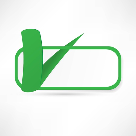 Green check box with check markのイラスト素材