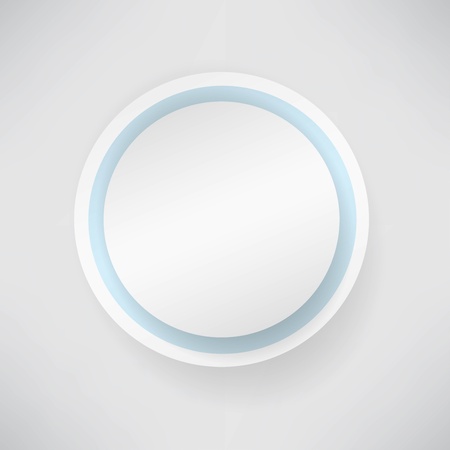 white paper round bubbleのイラスト素材