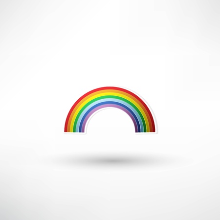 rainbow iconのイラスト素材